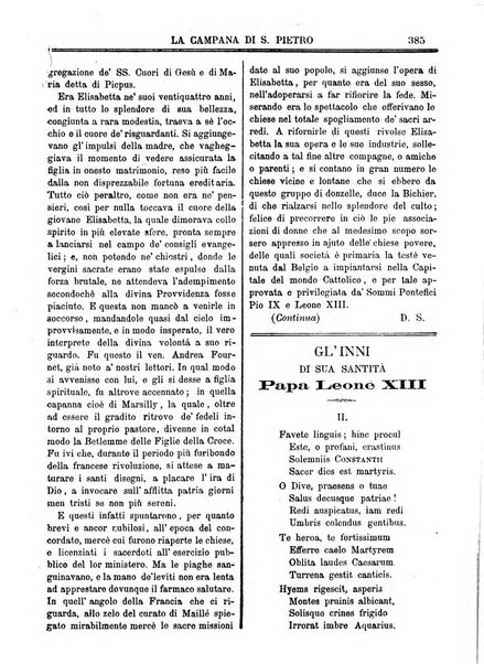 La campana di S. Pietro bollettino religioso settimanale