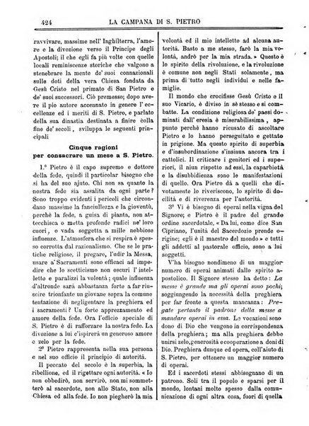 La campana di S. Pietro bollettino religioso settimanale