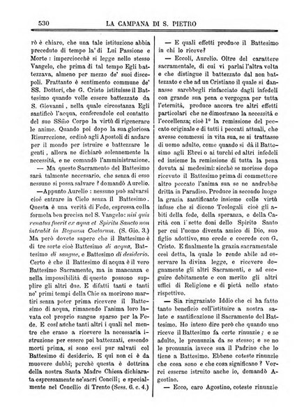 La campana di S. Pietro bollettino religioso settimanale