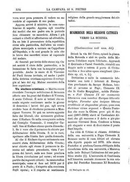 La campana di S. Pietro bollettino religioso settimanale