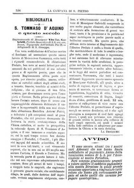 La campana di S. Pietro bollettino religioso settimanale