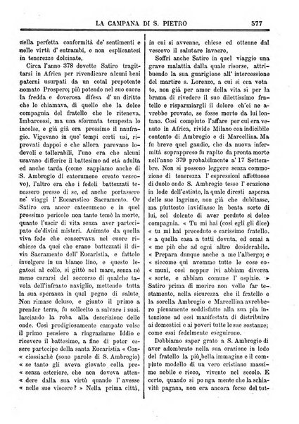 La campana di S. Pietro bollettino religioso settimanale