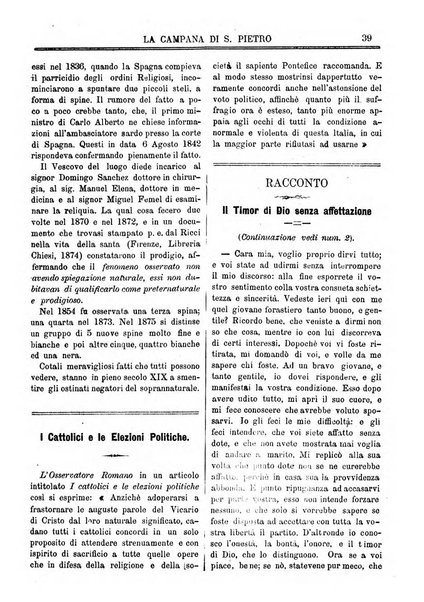 La campana di S. Pietro bollettino religioso settimanale