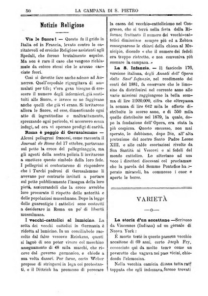 La campana di S. Pietro bollettino religioso settimanale