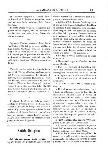 La campana di S. Pietro bollettino religioso settimanale