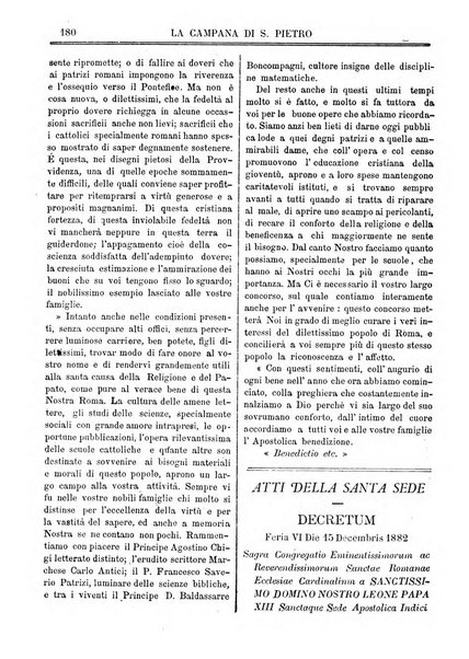 La campana di S. Pietro bollettino religioso settimanale