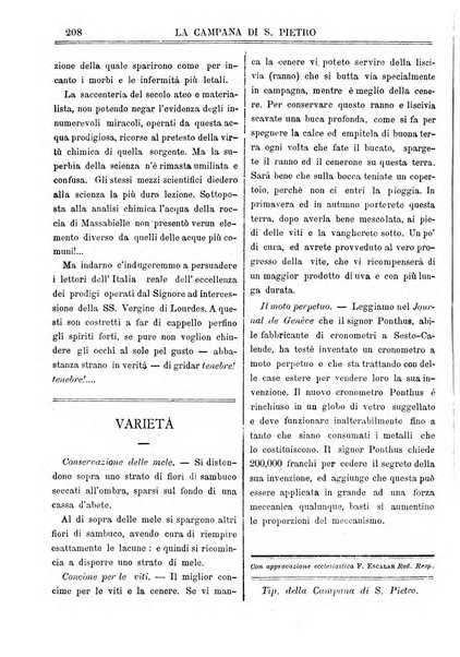 La campana di S. Pietro bollettino religioso settimanale