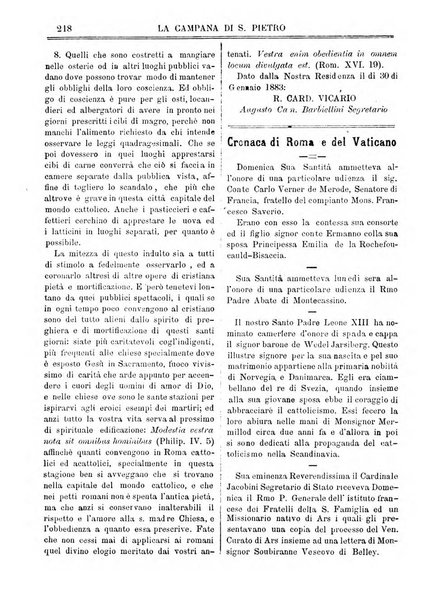 La campana di S. Pietro bollettino religioso settimanale