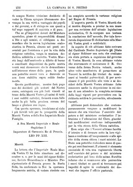 La campana di S. Pietro bollettino religioso settimanale