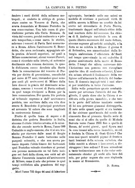 La campana di S. Pietro bollettino religioso settimanale