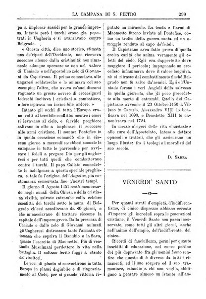 La campana di S. Pietro bollettino religioso settimanale