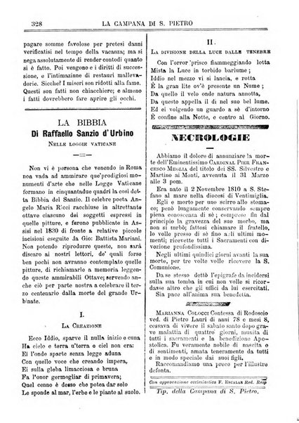 La campana di S. Pietro bollettino religioso settimanale