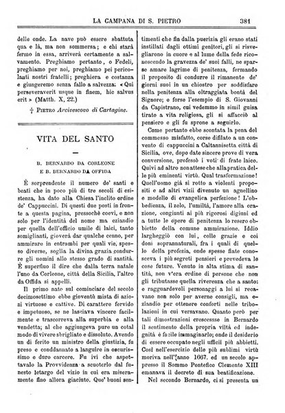 La campana di S. Pietro bollettino religioso settimanale