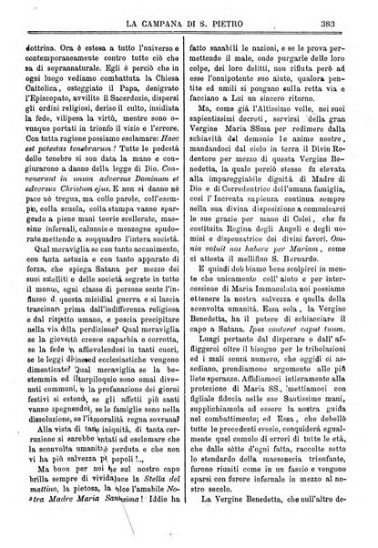 La campana di S. Pietro bollettino religioso settimanale