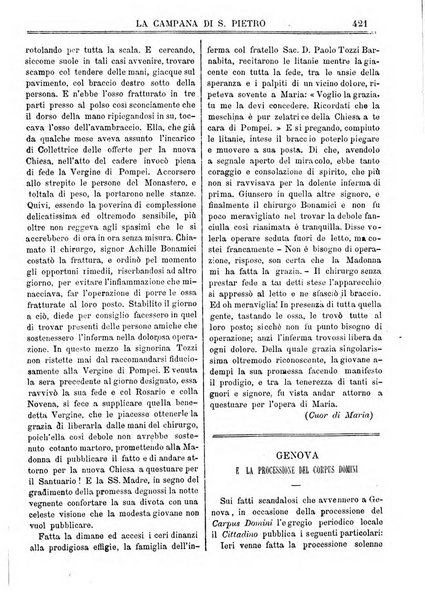 La campana di S. Pietro bollettino religioso settimanale