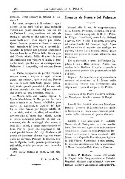 La campana di S. Pietro bollettino religioso settimanale