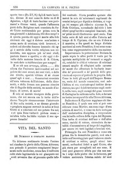 La campana di S. Pietro bollettino religioso settimanale