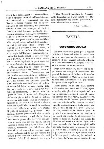 La campana di S. Pietro bollettino religioso settimanale