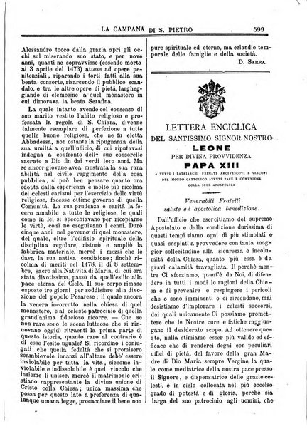 La campana di S. Pietro bollettino religioso settimanale