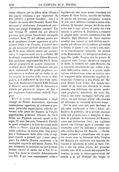 La campana di S. Pietro bollettino religioso settimanale