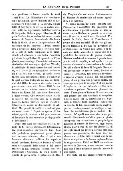 La campana di S. Pietro bollettino religioso settimanale