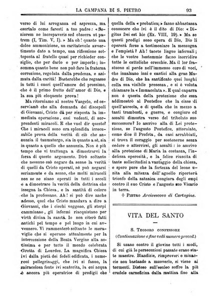 La campana di S. Pietro bollettino religioso settimanale