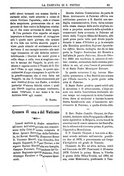 La campana di S. Pietro bollettino religioso settimanale