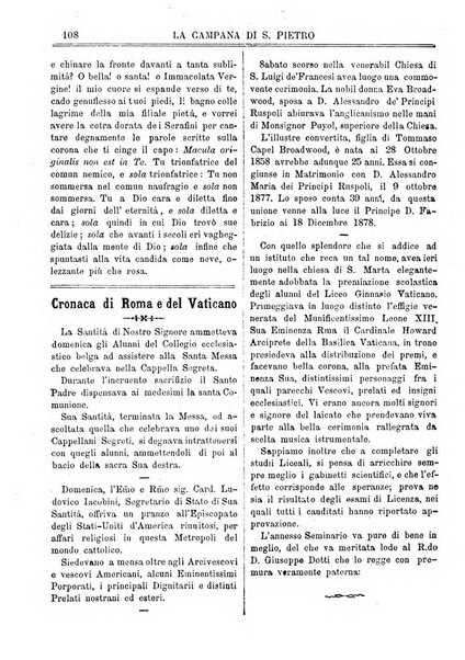 La campana di S. Pietro bollettino religioso settimanale