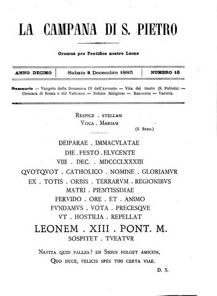 La campana di S. Pietro bollettino religioso settimanale