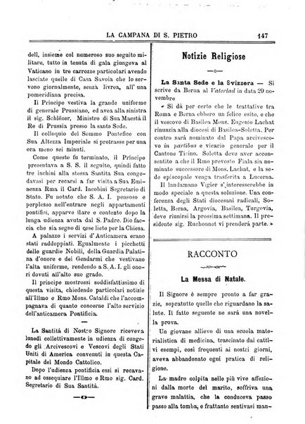 La campana di S. Pietro bollettino religioso settimanale