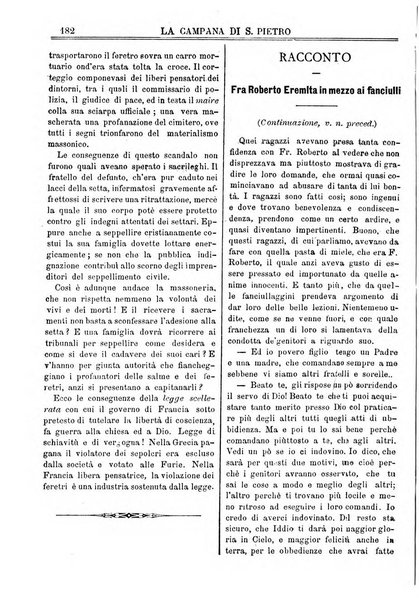 La campana di S. Pietro bollettino religioso settimanale