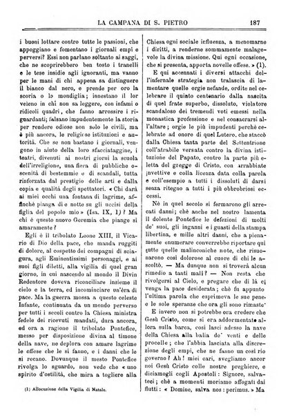 La campana di S. Pietro bollettino religioso settimanale