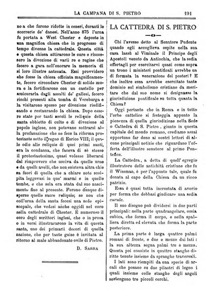 La campana di S. Pietro bollettino religioso settimanale