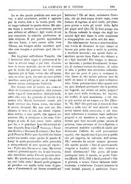 La campana di S. Pietro bollettino religioso settimanale