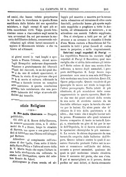 La campana di S. Pietro bollettino religioso settimanale