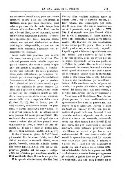 La campana di S. Pietro bollettino religioso settimanale