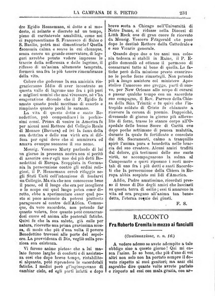 La campana di S. Pietro bollettino religioso settimanale