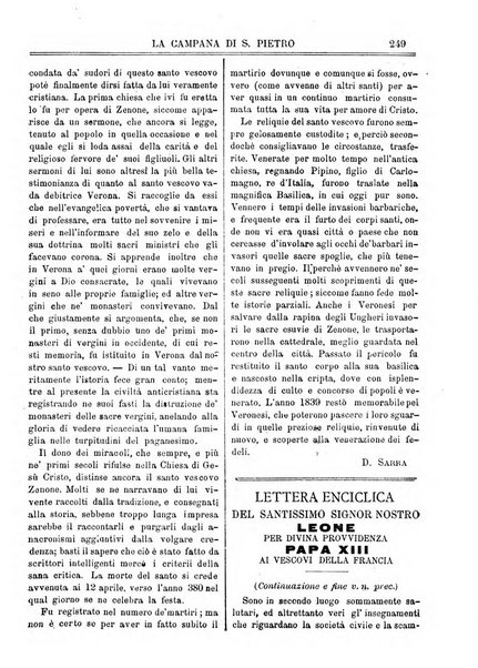 La campana di S. Pietro bollettino religioso settimanale