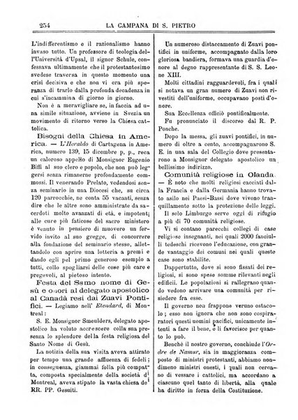 La campana di S. Pietro bollettino religioso settimanale