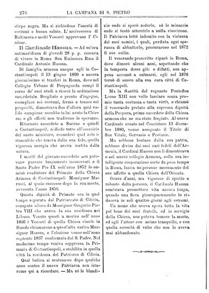 La campana di S. Pietro bollettino religioso settimanale