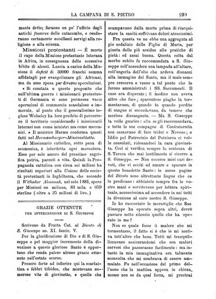 La campana di S. Pietro bollettino religioso settimanale