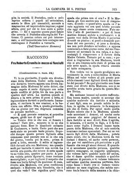 La campana di S. Pietro bollettino religioso settimanale