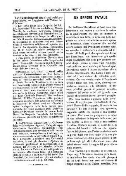 La campana di S. Pietro bollettino religioso settimanale