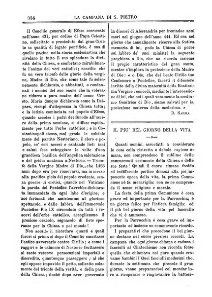 La campana di S. Pietro bollettino religioso settimanale