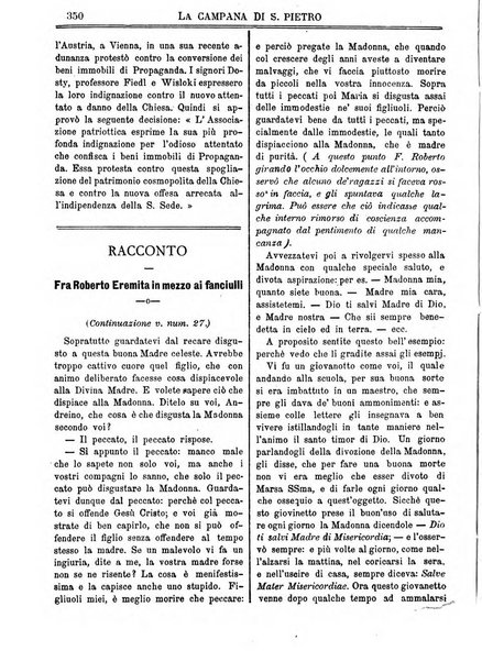 La campana di S. Pietro bollettino religioso settimanale