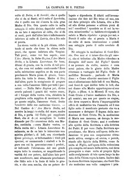 La campana di S. Pietro bollettino religioso settimanale