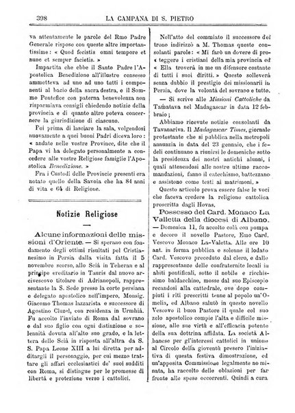 La campana di S. Pietro bollettino religioso settimanale