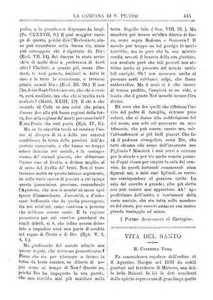 La campana di S. Pietro bollettino religioso settimanale