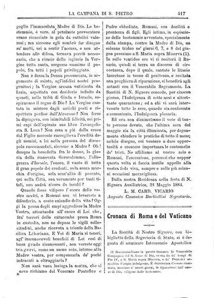 La campana di S. Pietro bollettino religioso settimanale