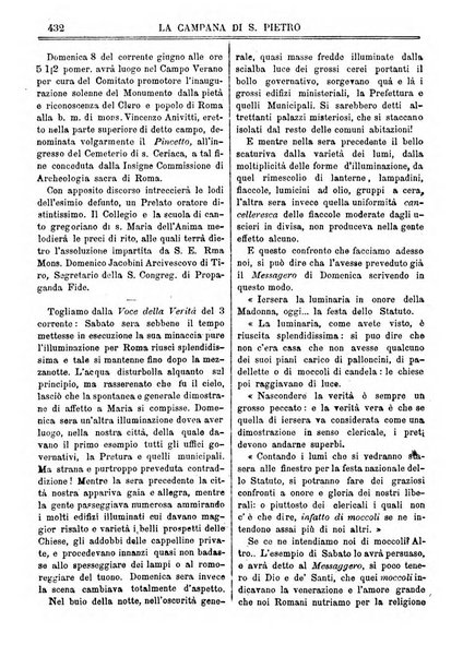 La campana di S. Pietro bollettino religioso settimanale